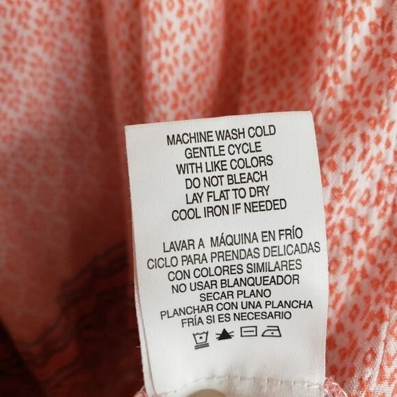 Simply Emma Tasseled Tie Scoop Neck Peasant Top 3X - Picture 7 of 9